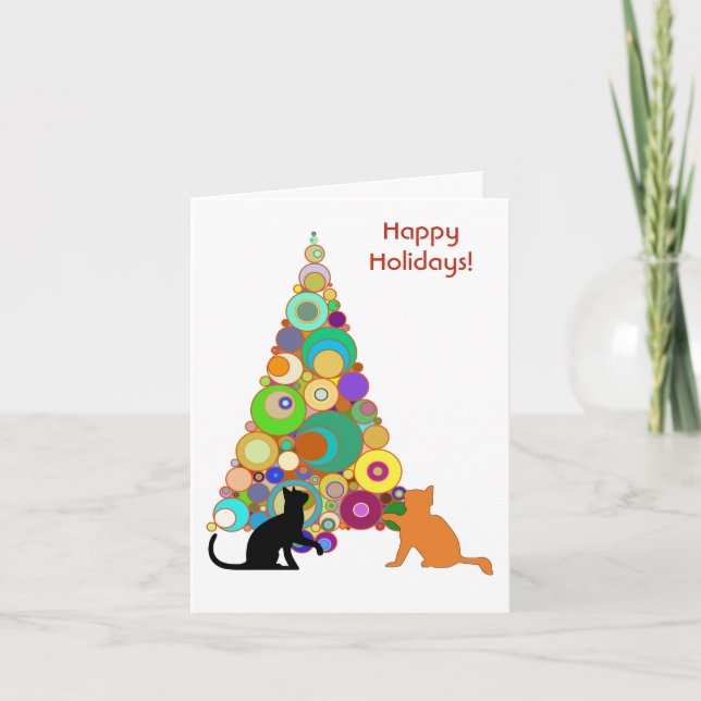 Carte de Noël de chat "Gloria in Excelsis BCC" (Devant)