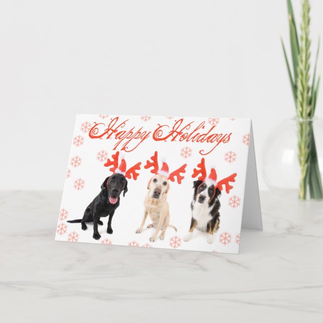 Carte de Noël de chien (Devant)