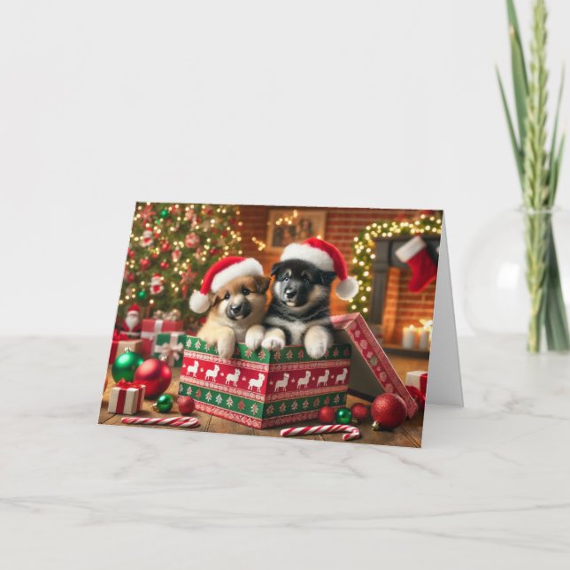 Carte de Noël de chien (Devant)