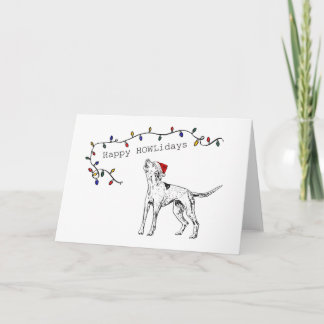 Carte de Noël de chien de chien de chien de chien 