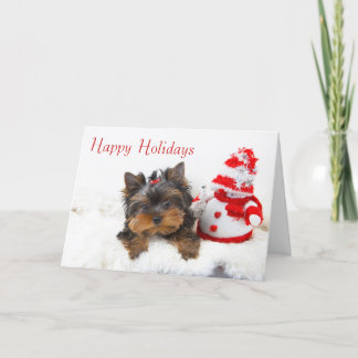 Carte de Noël de chiot