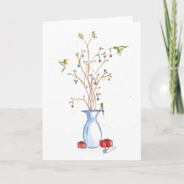 Carte de Noël de colibri