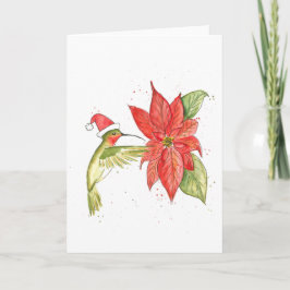 Carte de Noël de colibri