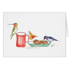 Carte de Noël de colibri
