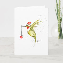 Carte de Noël de colibri