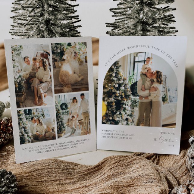 Carte de Noël de collection photo moderne (Créateur téléchargé)