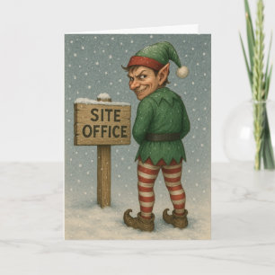 Carte de Noël de construction - lutin vilain !