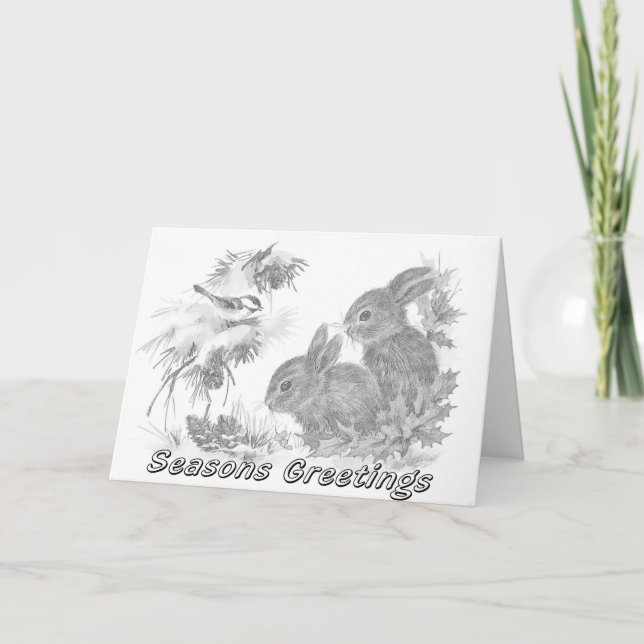 Carte de Noël de couleur adulte (Devant)