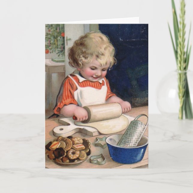 Carte de Noël "de cuisson de biscuit" (Devant)