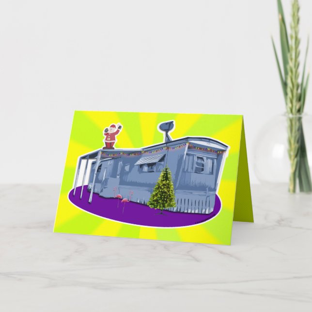 Carte de Noël de déchets de remorque (Devant)