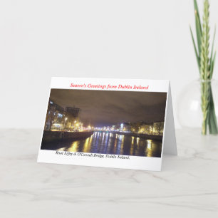 Carte de Noël de Dublin Irlande