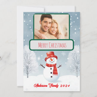 Carte de Noël de famille personnalisée