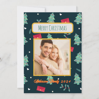 Carte de Noël de famille personnalisée