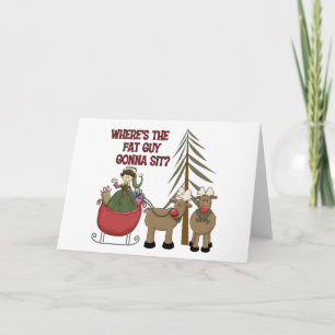 Carte de Noël de Fat Guy
