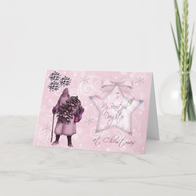 Carte de Noël de fille (Devant)