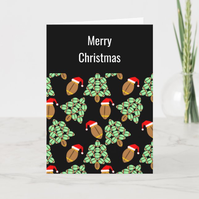 Carte de Noël de football (Devant)