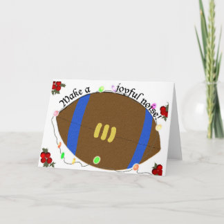 Carte de Noël de football du Michigan