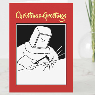 Carte de Noël de forgeron ou de soudeur