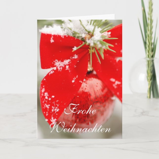 Carte de Noël de Frohe Weihnachten (Devant)