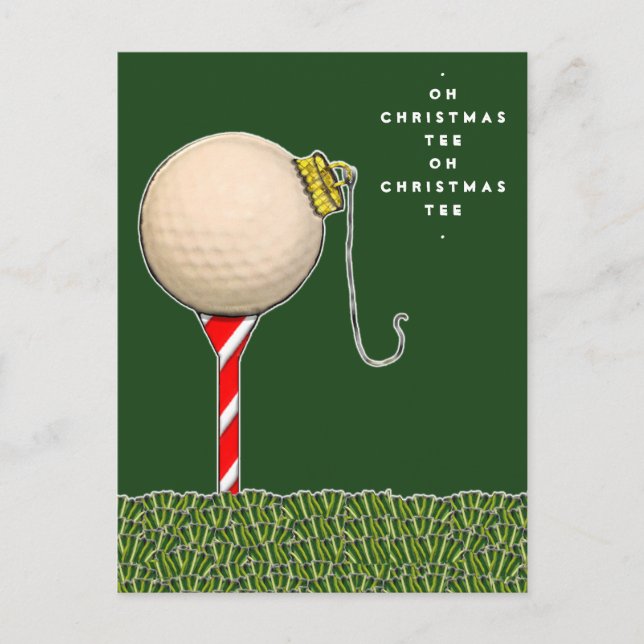 carte de Noël de golf amusante (Devant)