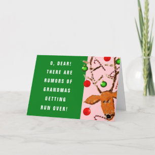 Carte de Noël de grand-mère amusante