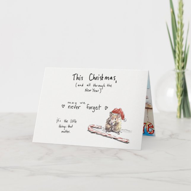 Carte de Noël de hamster (Devant)