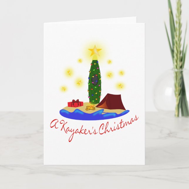 Carte de Noël de Kayakers (Devant)