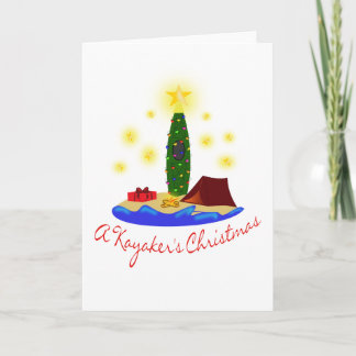 Carte de Noël de Kayakers