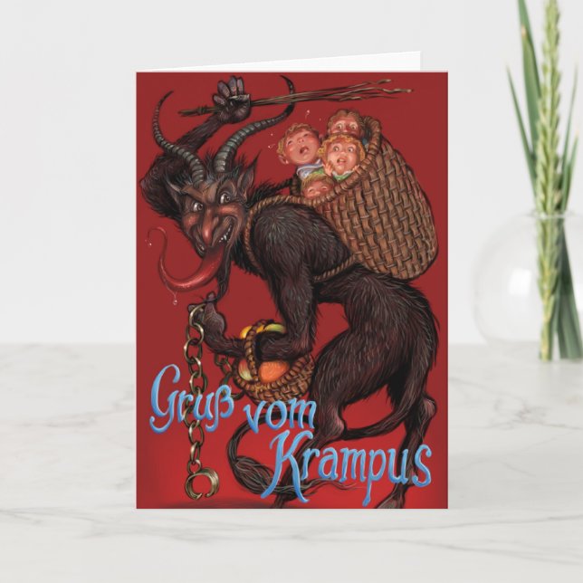 Carte de Noël de Krampus (Devant)