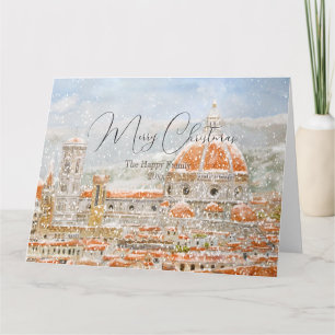 Carte de Noël de la cathédrale de Florence en Ital