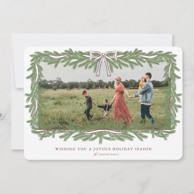 Carte de Noël de la couronne (Devant)