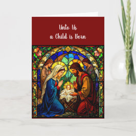 Carte de Noël de la crèche