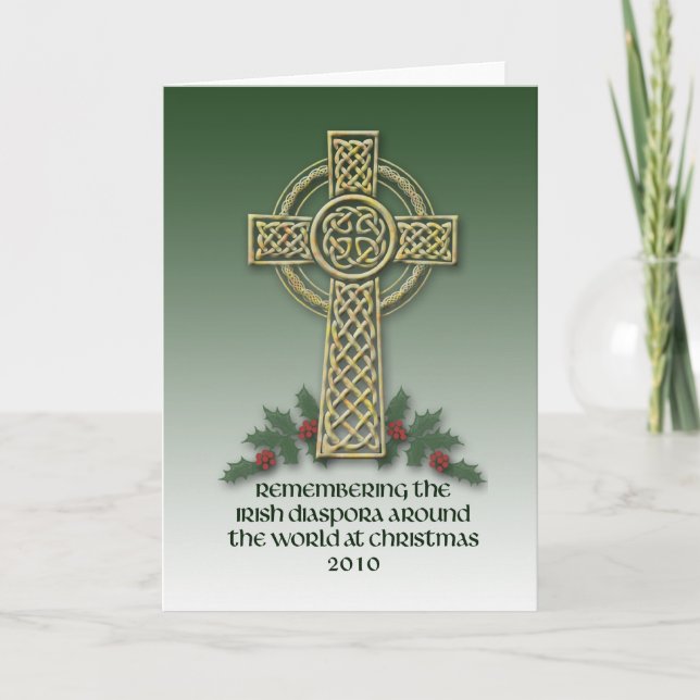 Carte de Noël de la diaspora irlandaise (Devant)