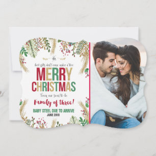 Carte de Noël de la Faire-part de grossesse