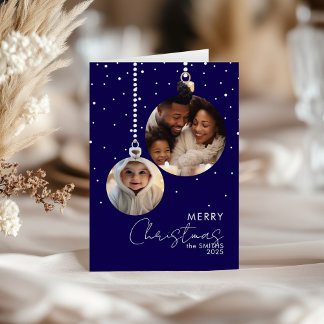 Carte de Noël de la famille Bauble de la Marine av