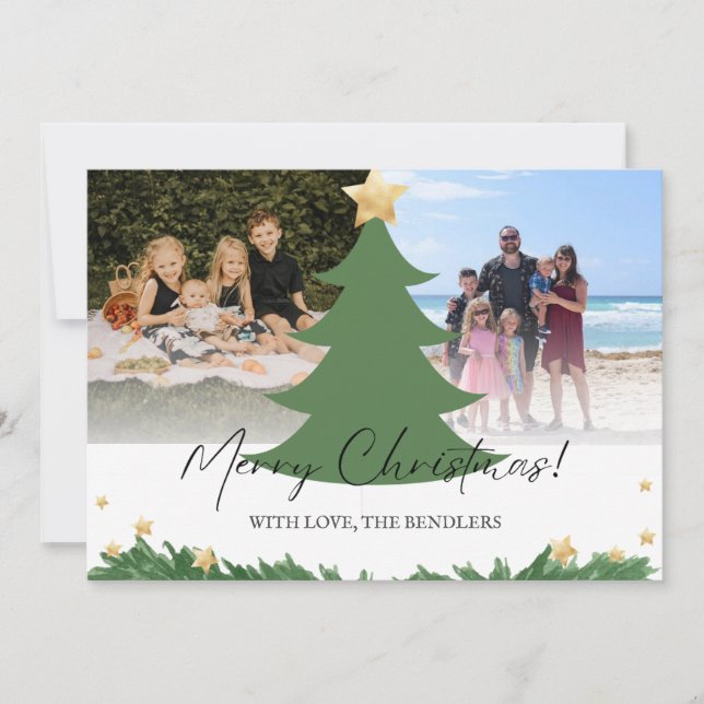 Carte de Noël de la famille de Noël (Devant)