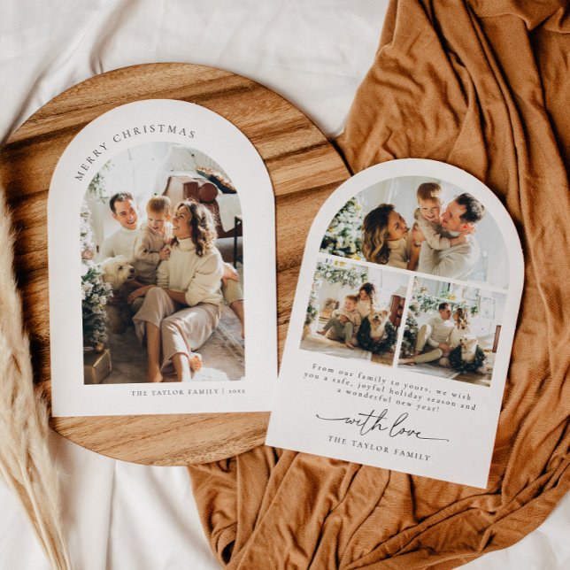 Carte de Noël de la famille de photos de script mo (Créateur téléchargé)