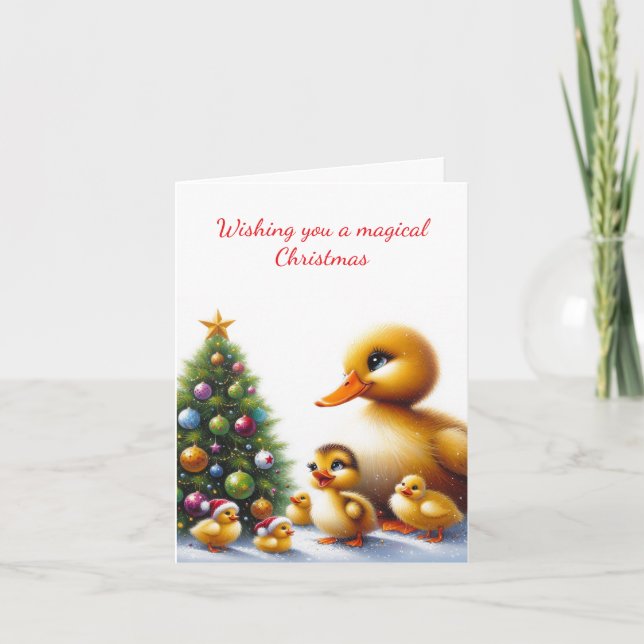 Carte de Noël de la famille Duck (Devant)