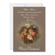 Carte de Noël de la famille Sainte