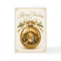 Carte de Noël de la Nativité