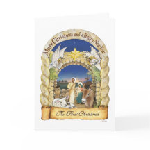 Carte de Noël de la Nativité, Carte d'artiste