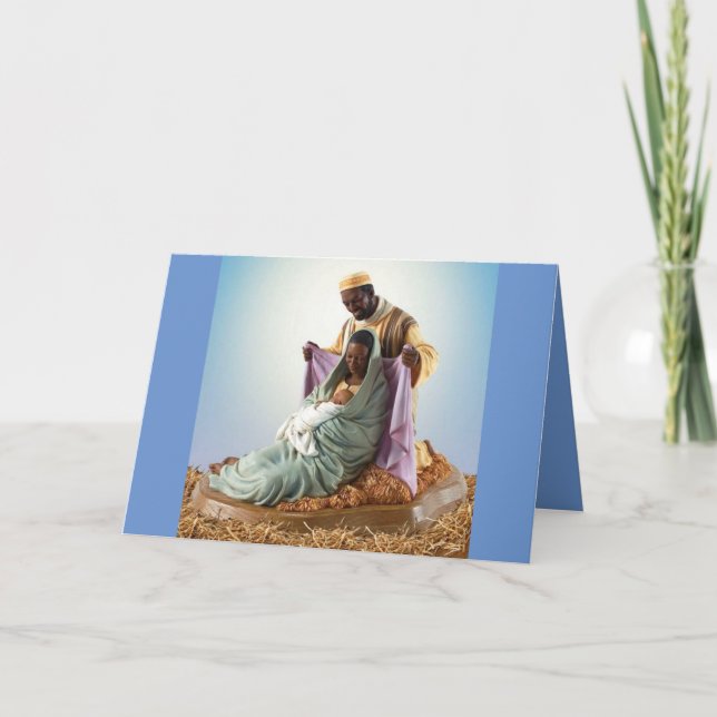 Carte de Noël de la Sainte Famille Africaine (Devant)