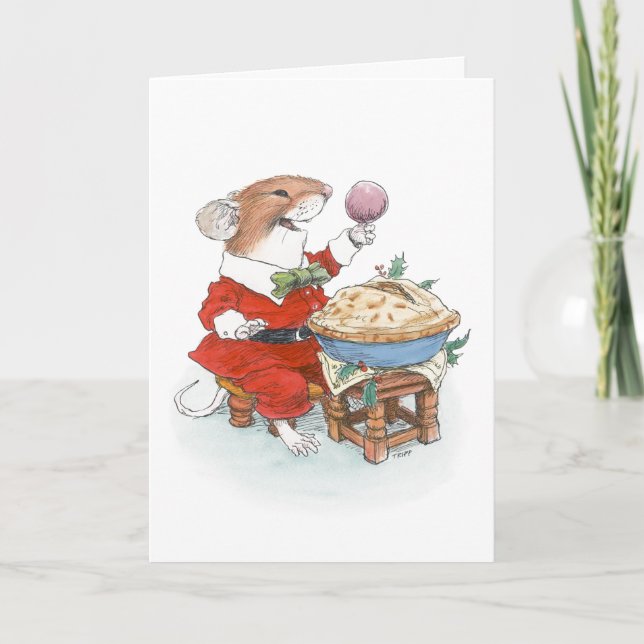 Carte de Noël de la souris Jack Horner (Devant)