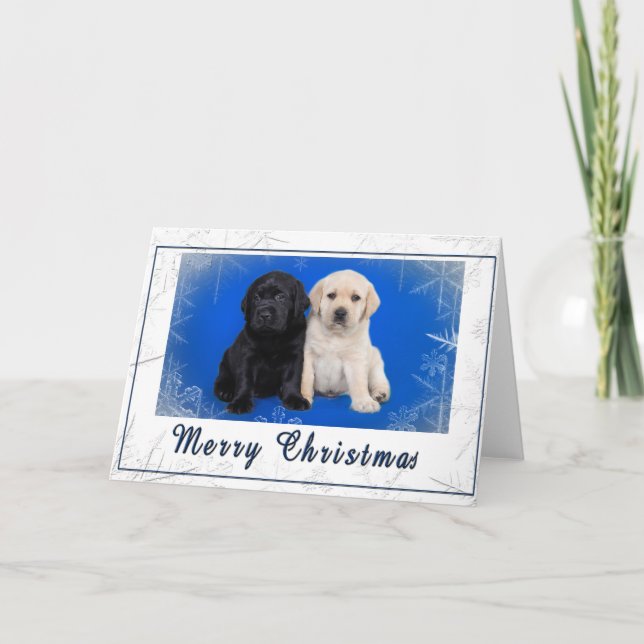 Carte de Noël de labrador retriever (Devant)