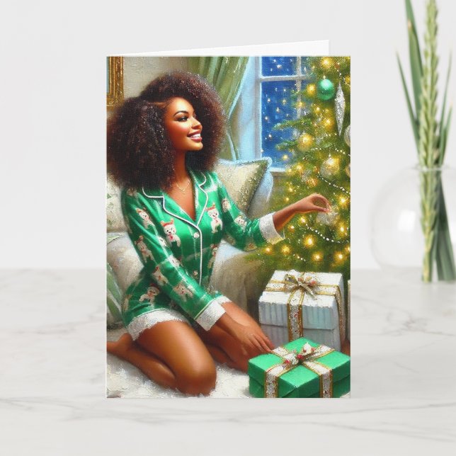 Carte de Noël de l'Amour et de la Sisterhood (Devant)