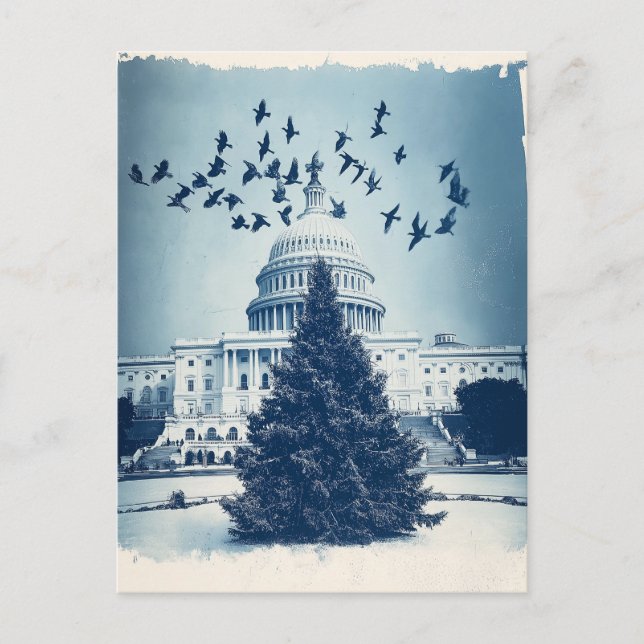 Carte de Noël de l'arbre de Noël de Capitol Hill a (Devant)