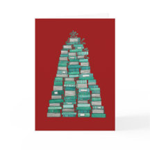 Carte de Noël de l'arbre du livre : Arrière - plan