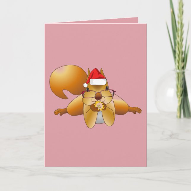 CARTE DE NOËL DE L'ART DE L'ESCALIER CUTE (Devant)