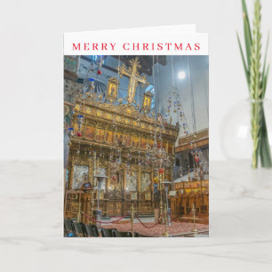 Carte de Noël de l'église Bethléem de la Nativité