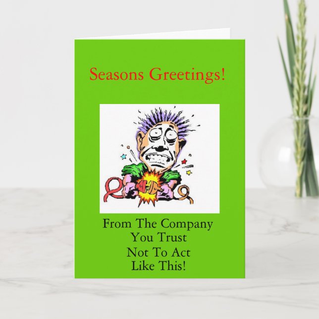 Carte de Noël de l'entrepreneur (Devant)